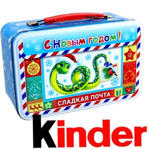 Сладкий подарок на Новый Год в картонной упаковке весом 430 грамм по цене 2136 руб в Ардатове