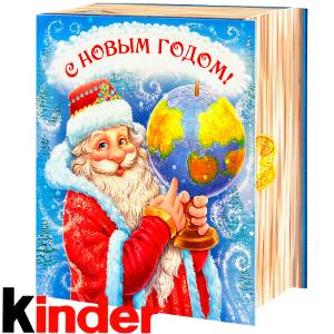 Сладкий новогодний подарок в картонной упаковке весом 820 грамм по цене 2512 руб в Ардатове