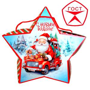 Детский подарок на Новый Год в жестяной упаковке весом 950 грамм по цене 1182 руб в Ардатове